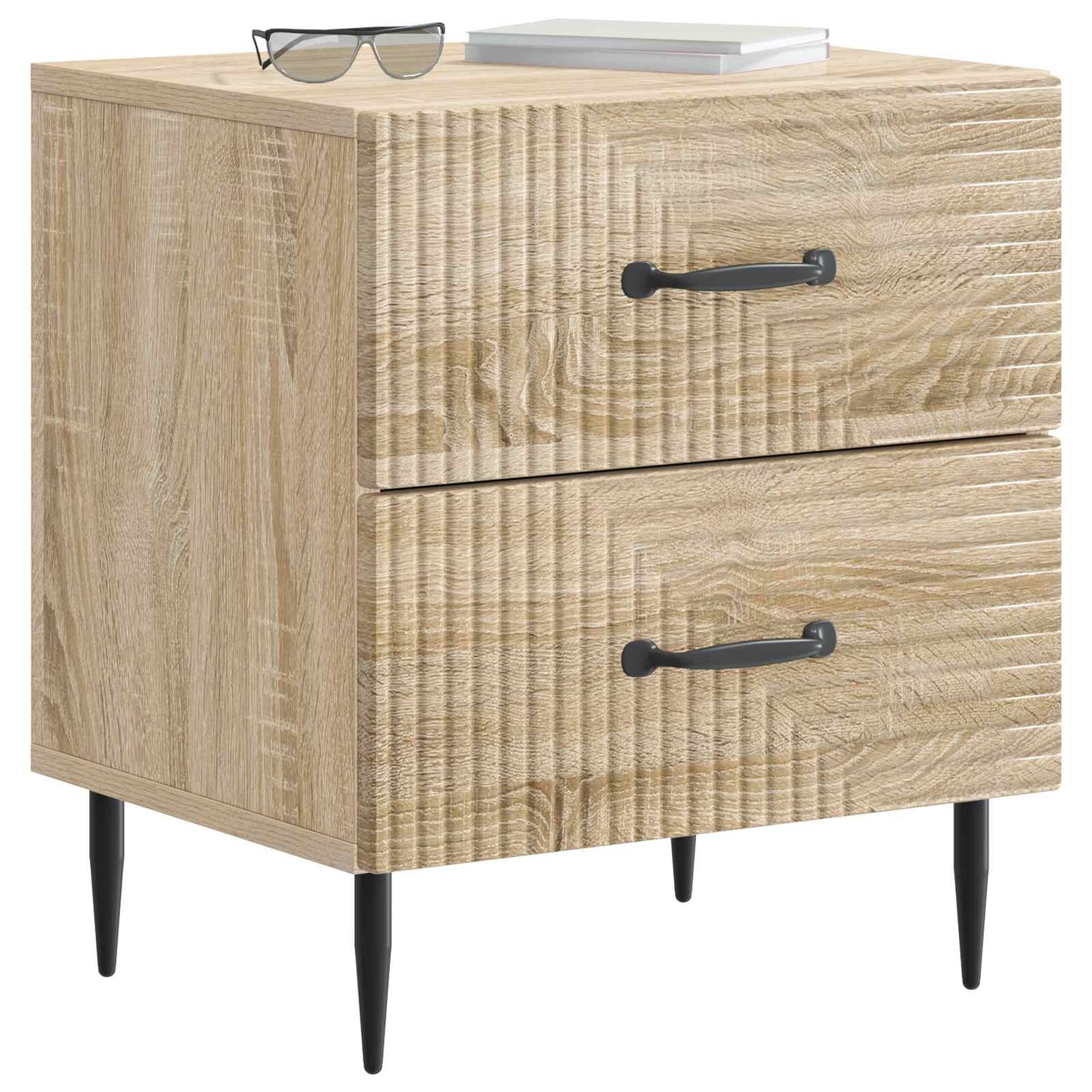 Nattbordskap Sonoma eik 43 x 34,5 x 47,5 cm Konstruert tre