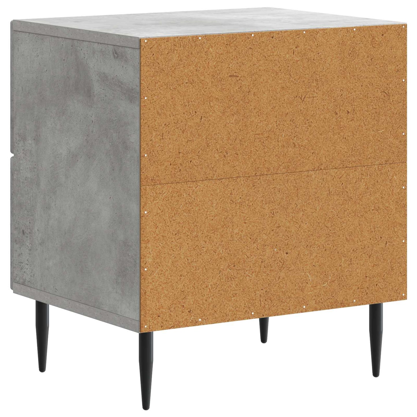 Nattbordskap Betonggrå 43 x 34,5 x 47,5 cm Konstruert tre