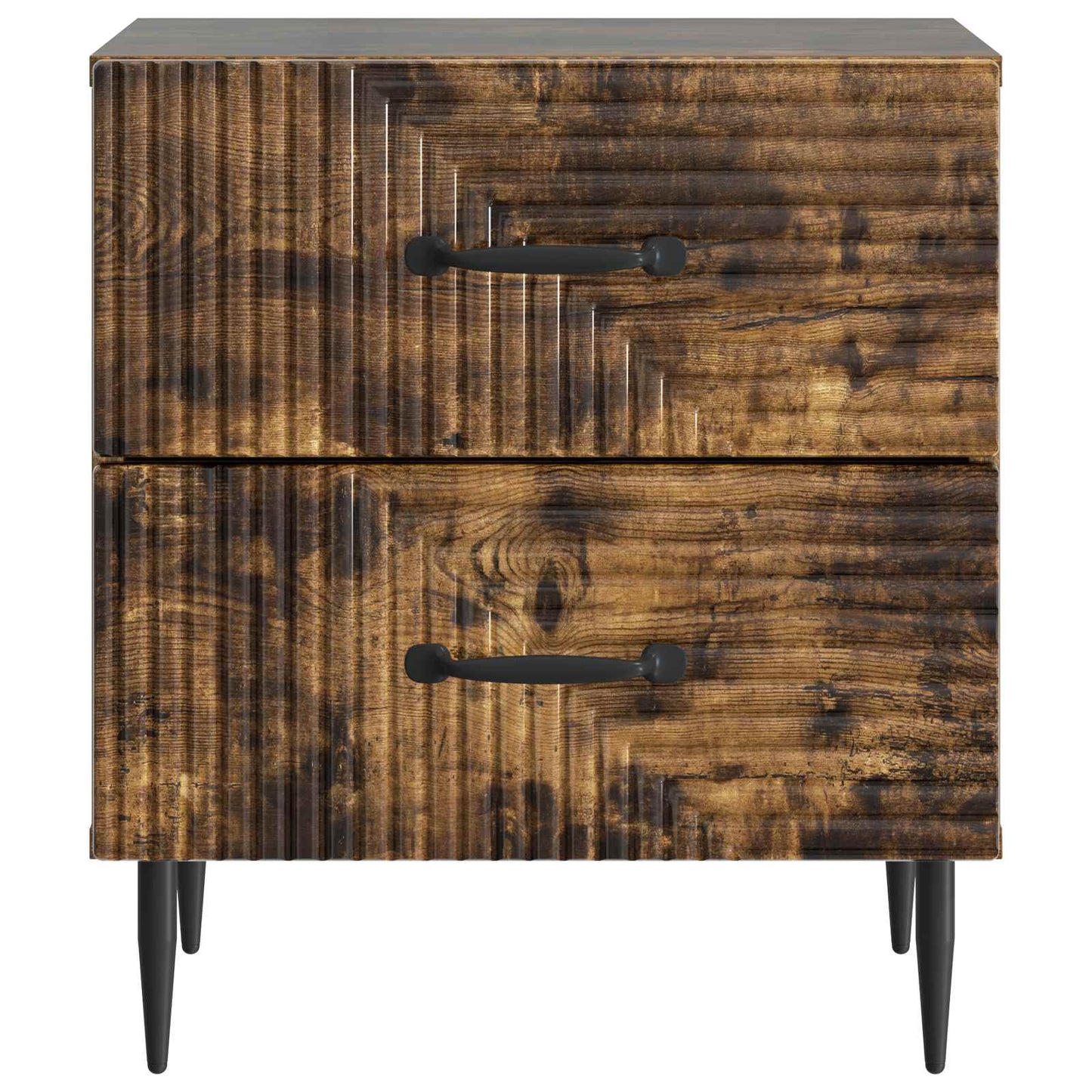 Nattbordskap Røkt Eik 43 x 34,5 x 47,5 cm Konstruert tre