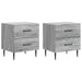 Nattbordskap med skuff 2 pcs Grå sonoma 43 x 34,5 x 47,5 cm