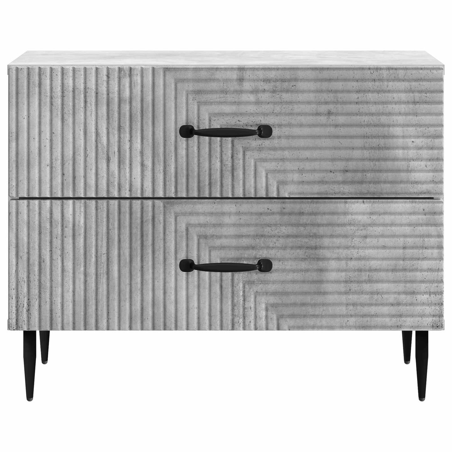 Nattbordskap Betonggrå 62 x 34,5 x 47,5 cm Konstruert tre