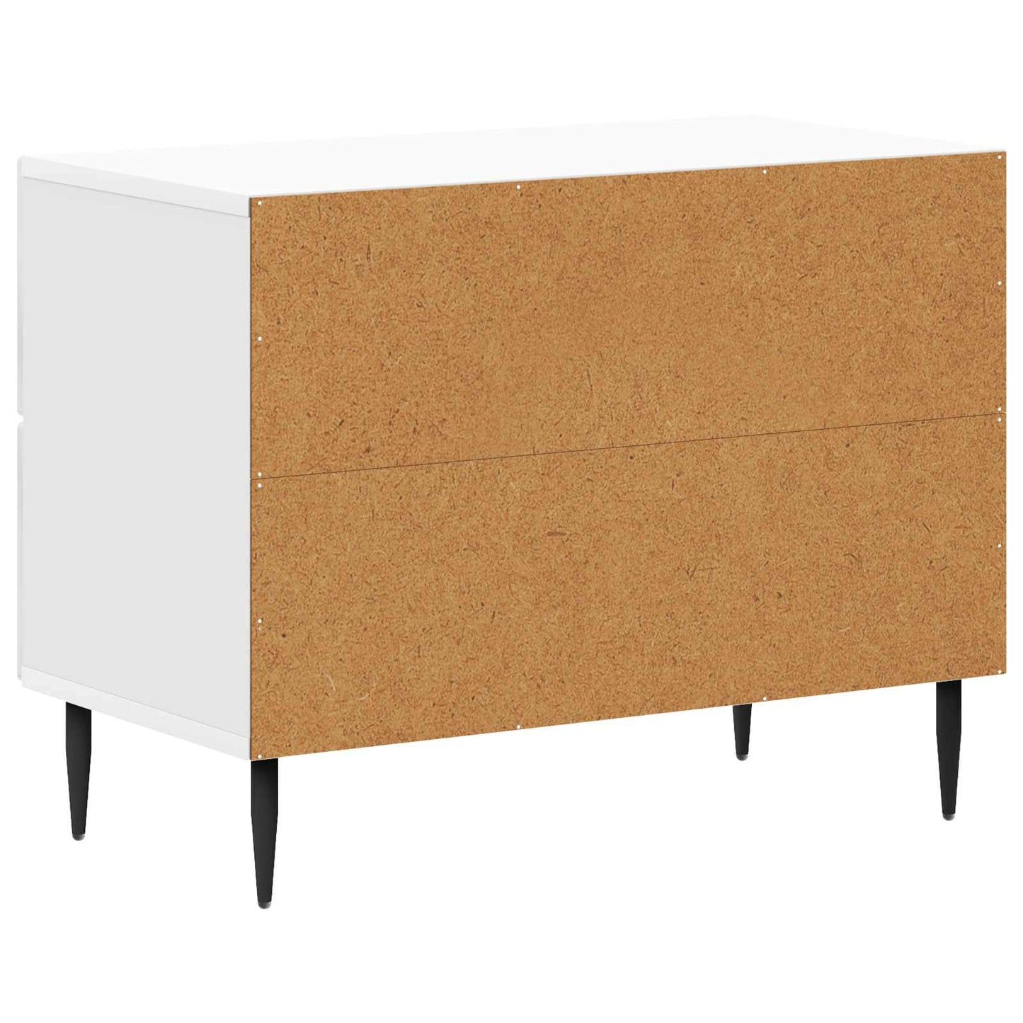 Nattbordskap Høgglans hvit 62 x 34,5 x 47,5 cm Konstruert tre
