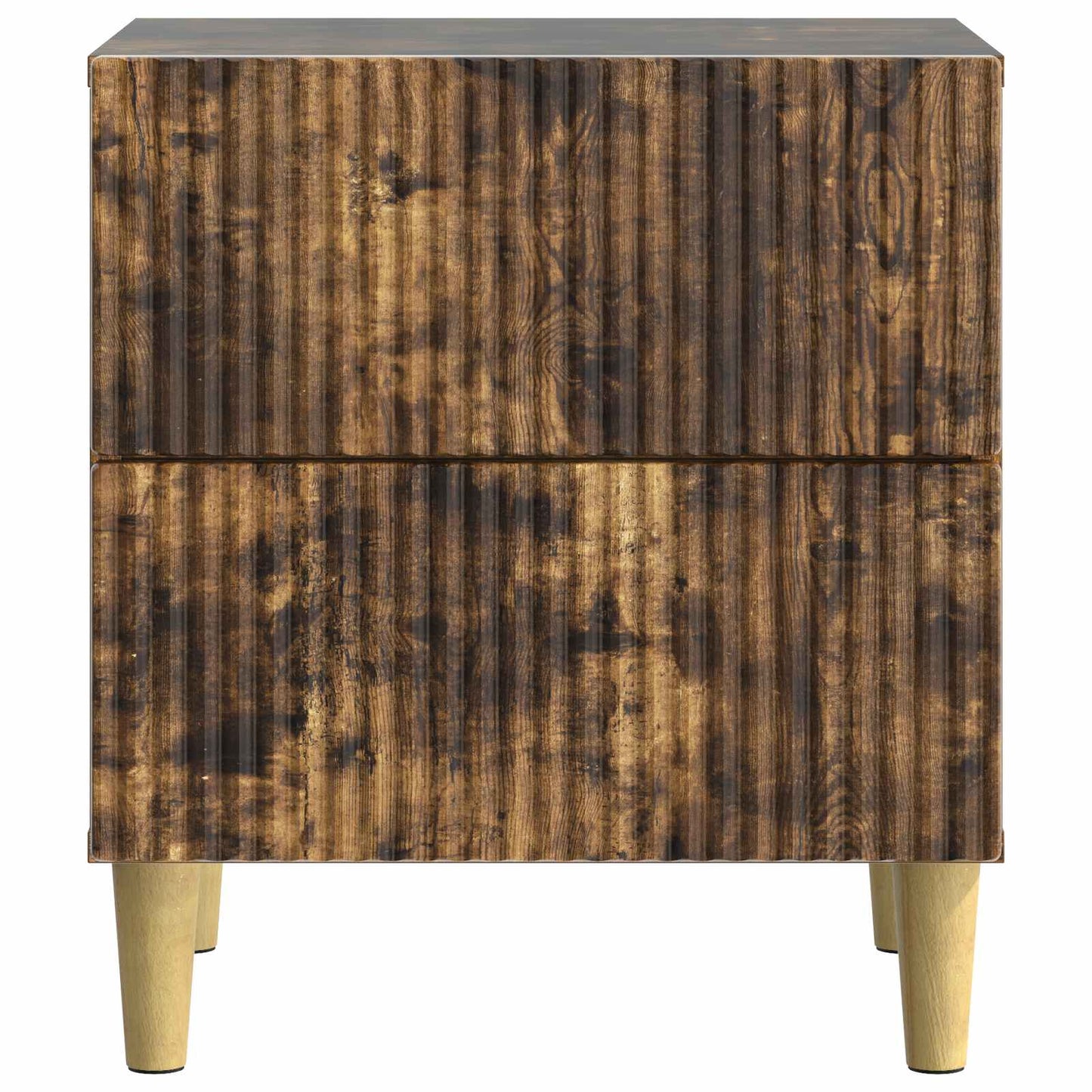 Nattbordskap Røkt Eik 62 x 34,5 x 47,5 cm Konstruert tre