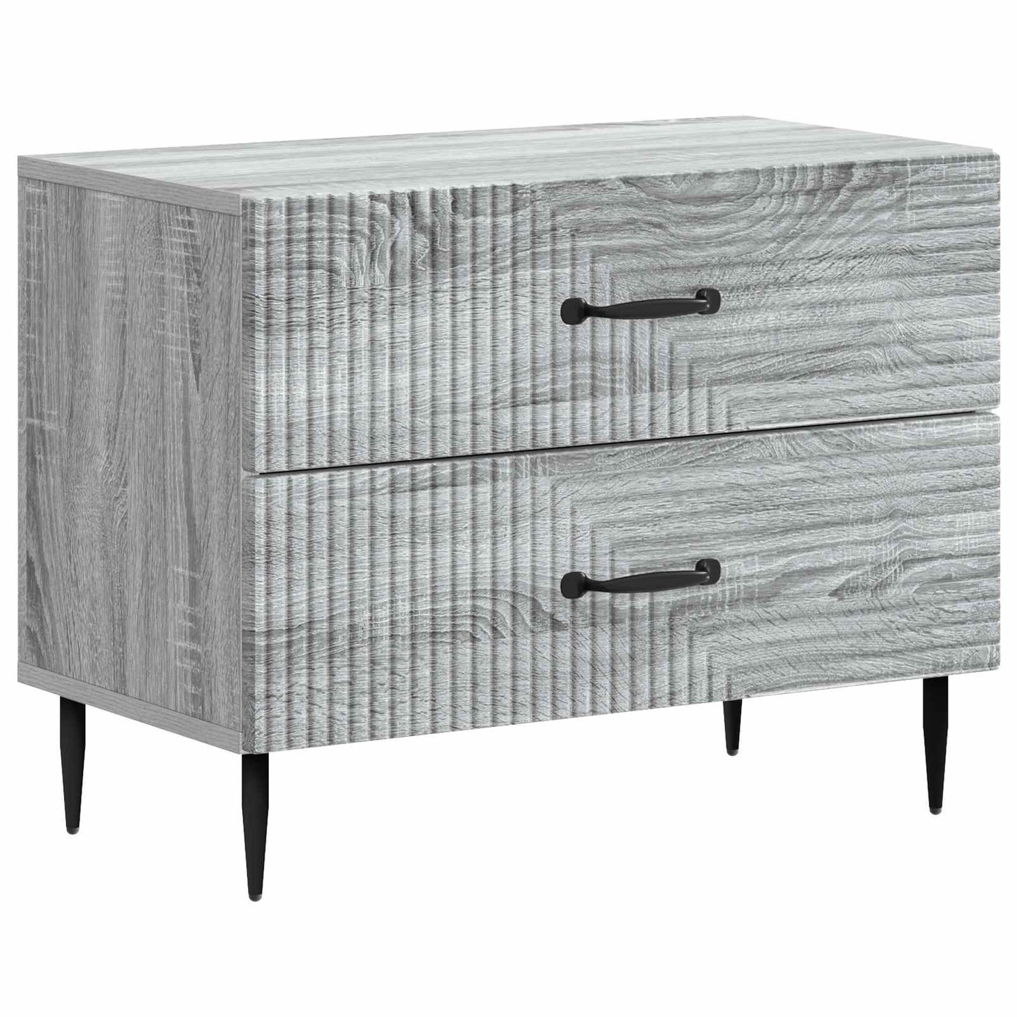 Nattbordskap Grå sonoma 62 x 34,5 x 47,5 cm Konstruert tre