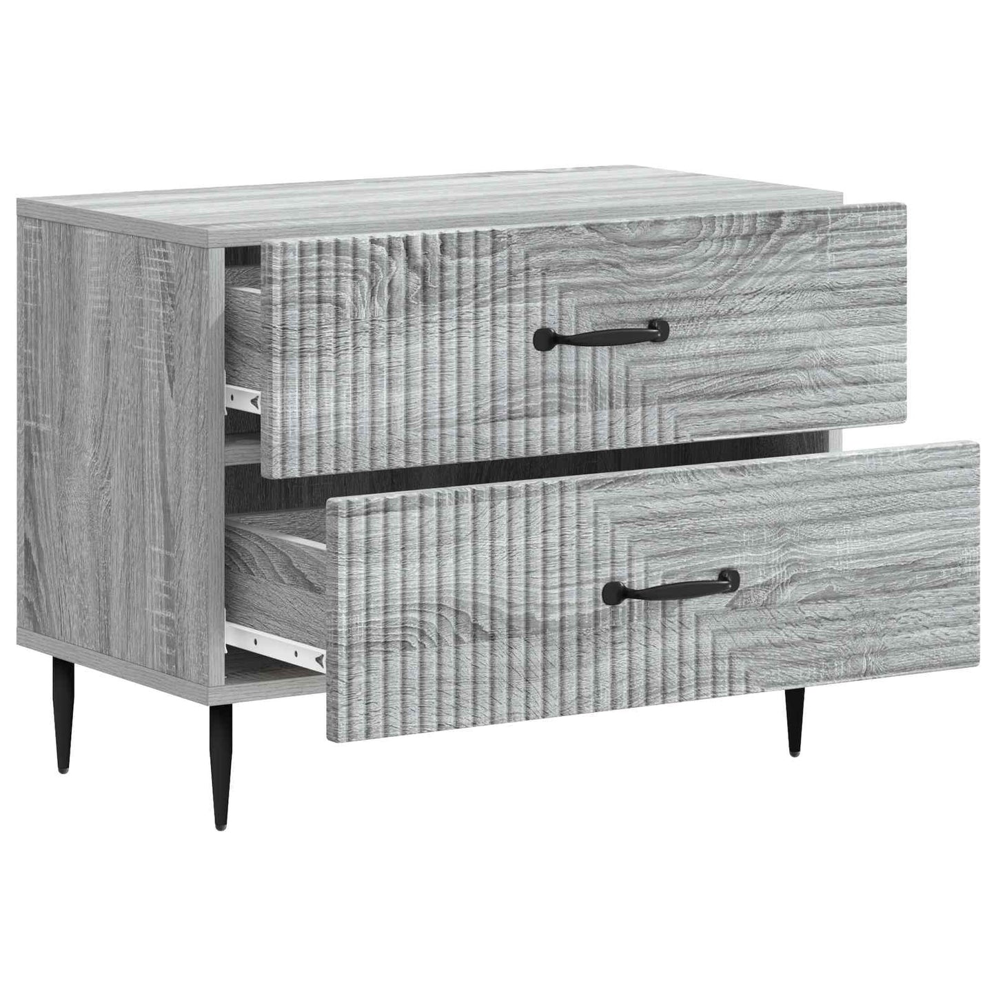 Nattbordskap Grå sonoma 62 x 34,5 x 47,5 cm Konstruert tre
