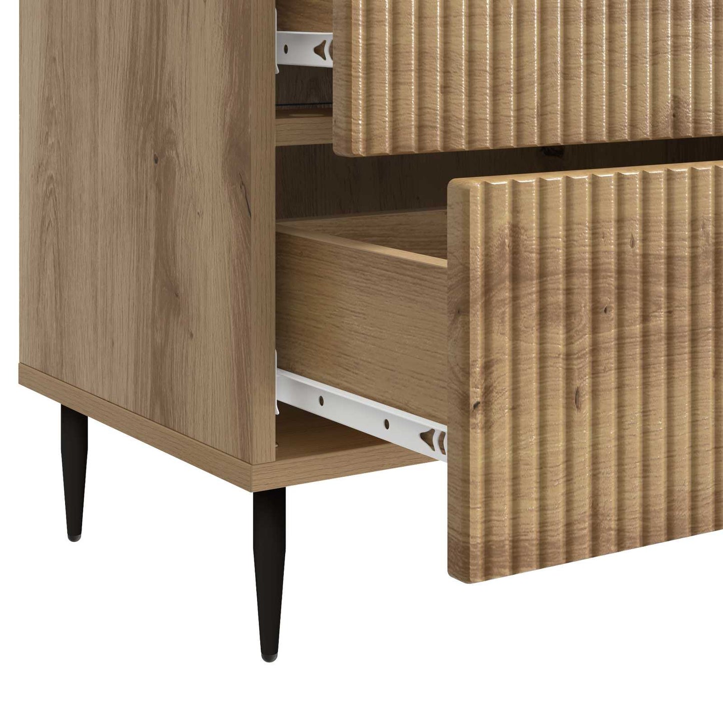 Nattbordskap Artisan eik 62 x 34,5 x 47,5 cm Konstruert tre