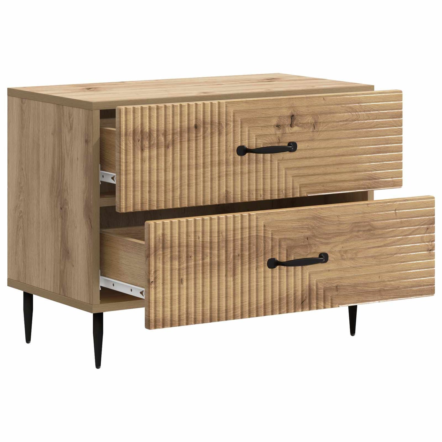 Nattbordskap Artisan eik 62 x 34,5 x 47,5 cm Konstruert tre