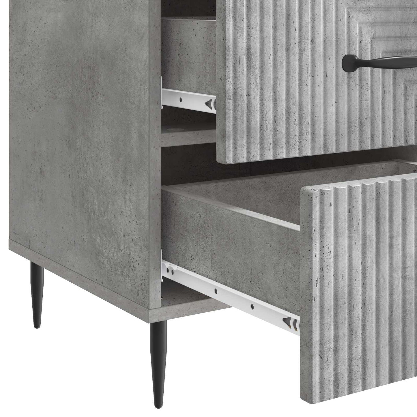 Nattbordskap Betonggrå 43 x 41 x 66,5 cm Konstruert tre