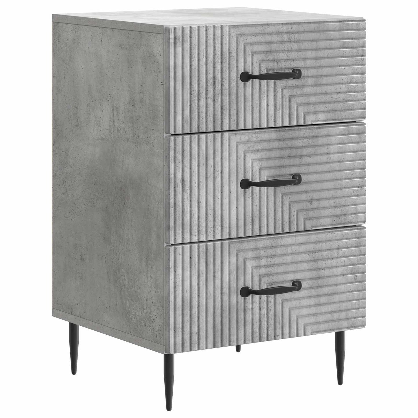 Nattbordskap Betonggrå 43 x 41 x 66,5 cm Konstruert tre