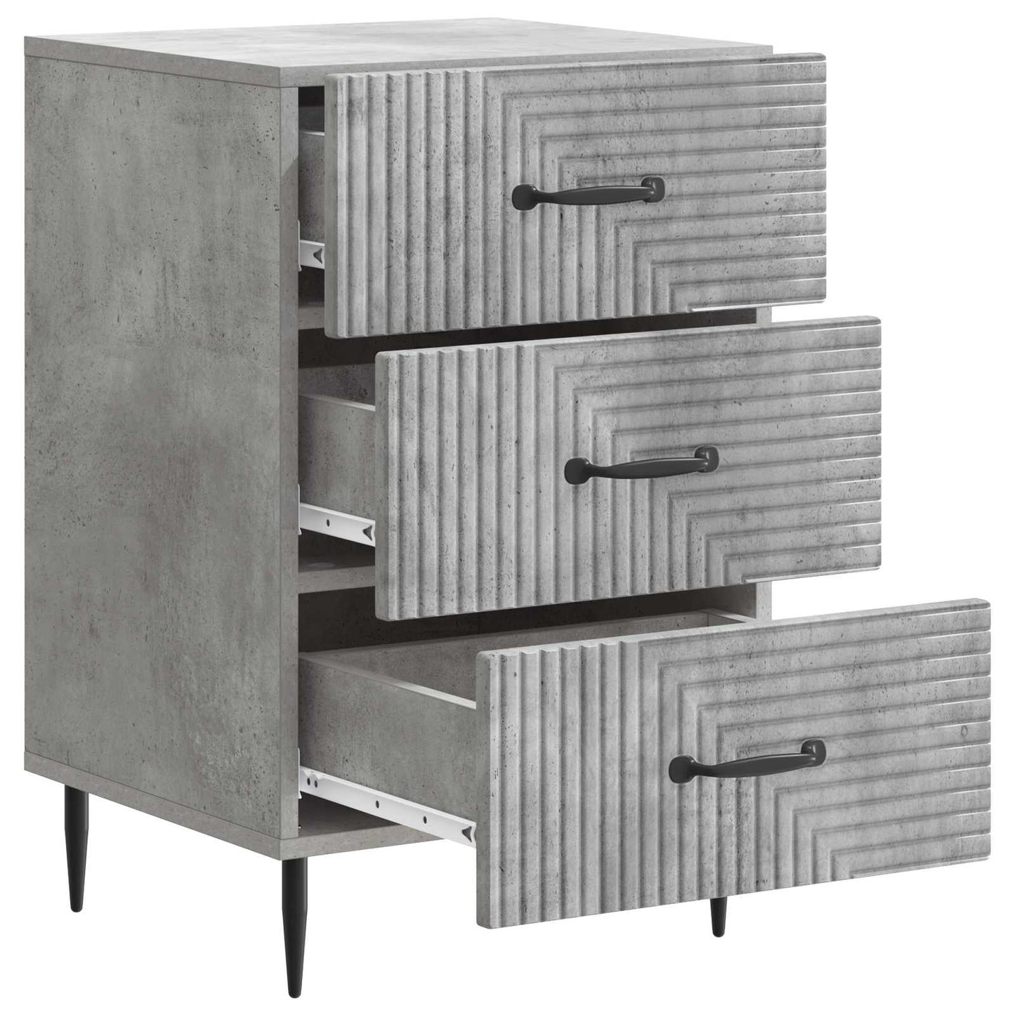 Nattbordskap Betonggrå 43 x 41 x 66,5 cm Konstruert tre