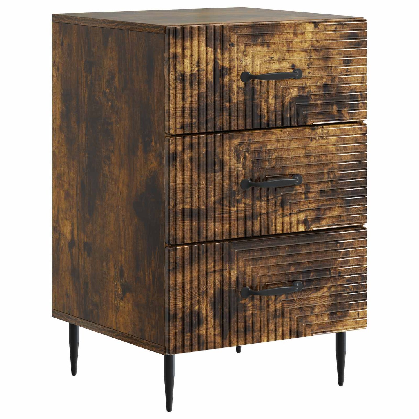 Nattbordskap Røkt Eik 43 x 41 x 66,5 cm Konstruert tre