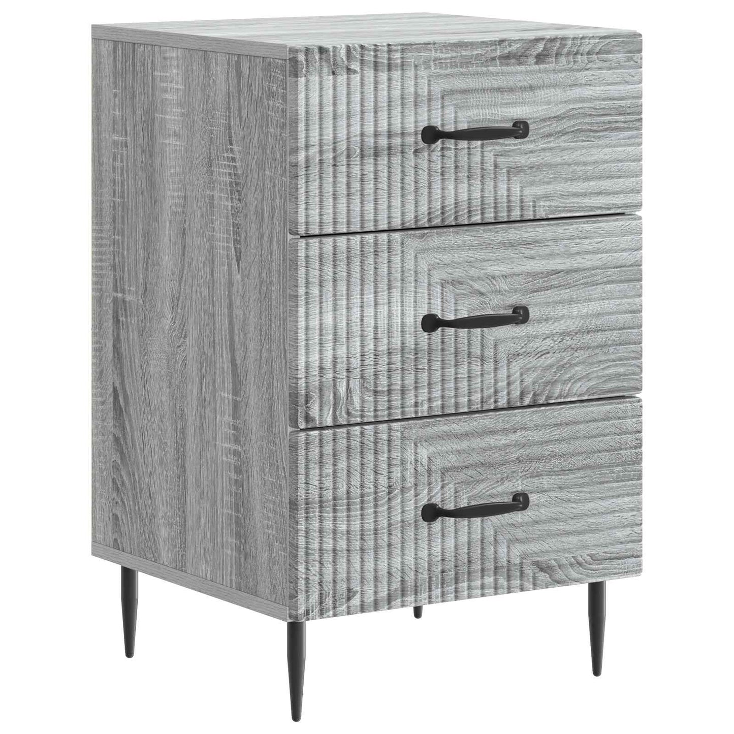 Nattbordskap Grå sonoma 43 x 41 x 66,5 cm Konstruert tre