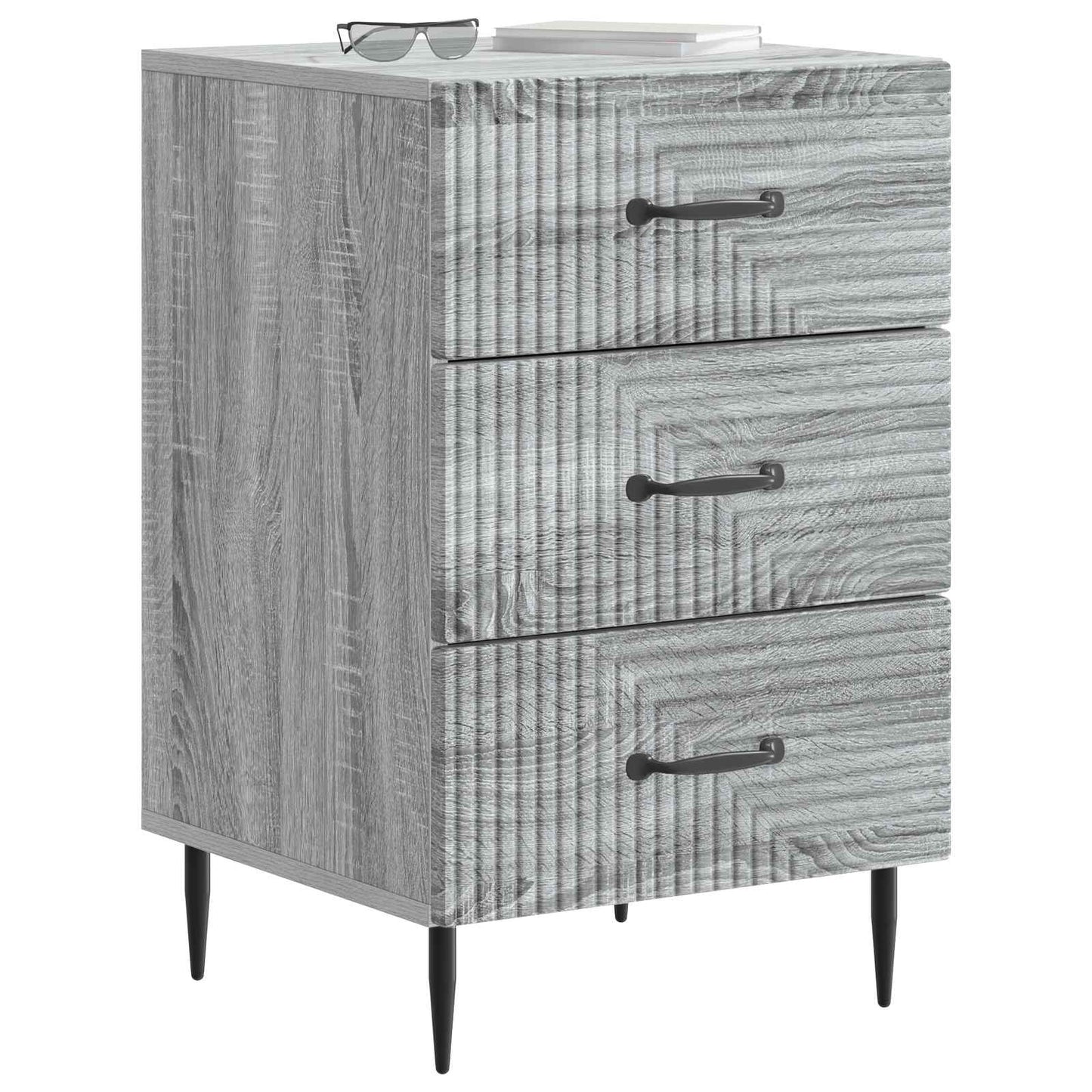 Nattbordskap Grå sonoma 43 x 41 x 66,5 cm Konstruert tre