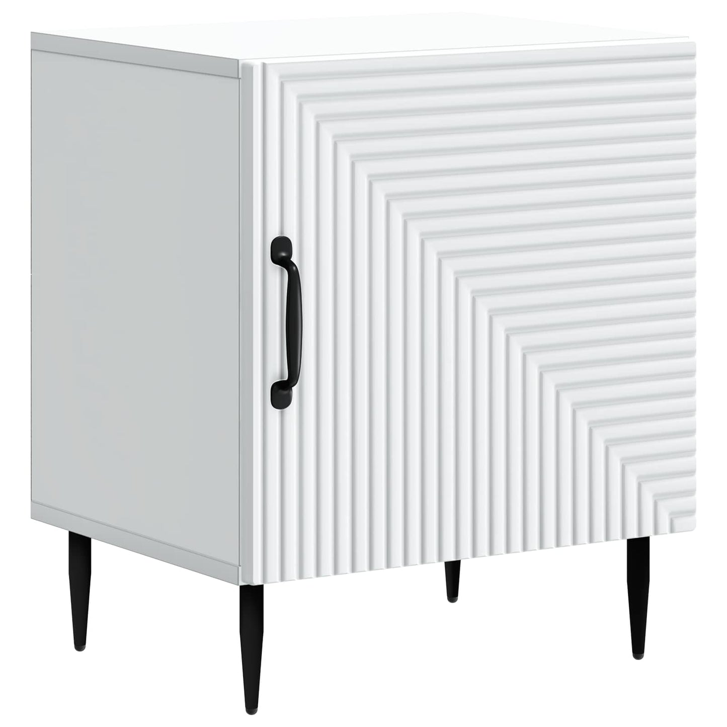 Nattbordskap Hvit 43 x 34,5 x 50 cm Konstruert tre