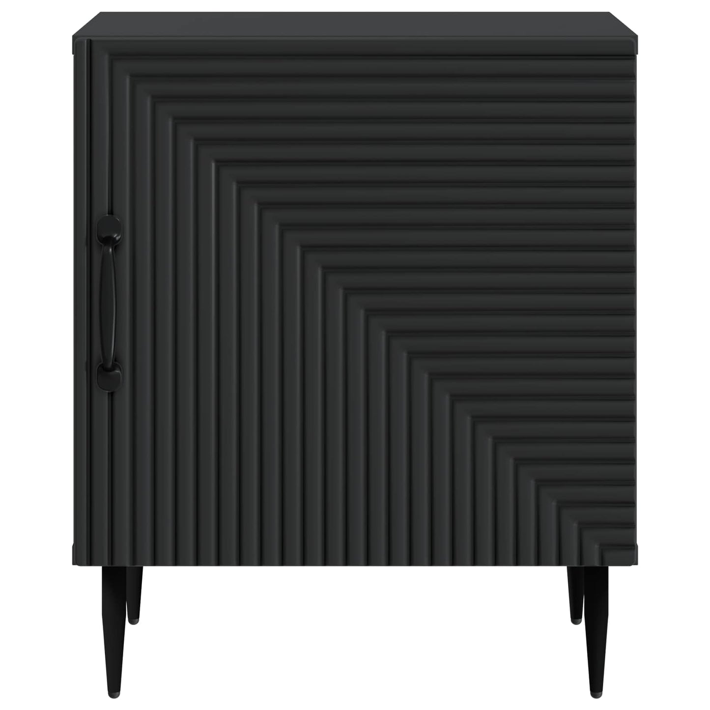 Nattbordskap Svart 43 x 34,5 x 50 cm Konstruert tre