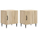 Nattbordskap 2 pcs Sonoma eik 43 x 34,5 x 50 cm Konstruert tre