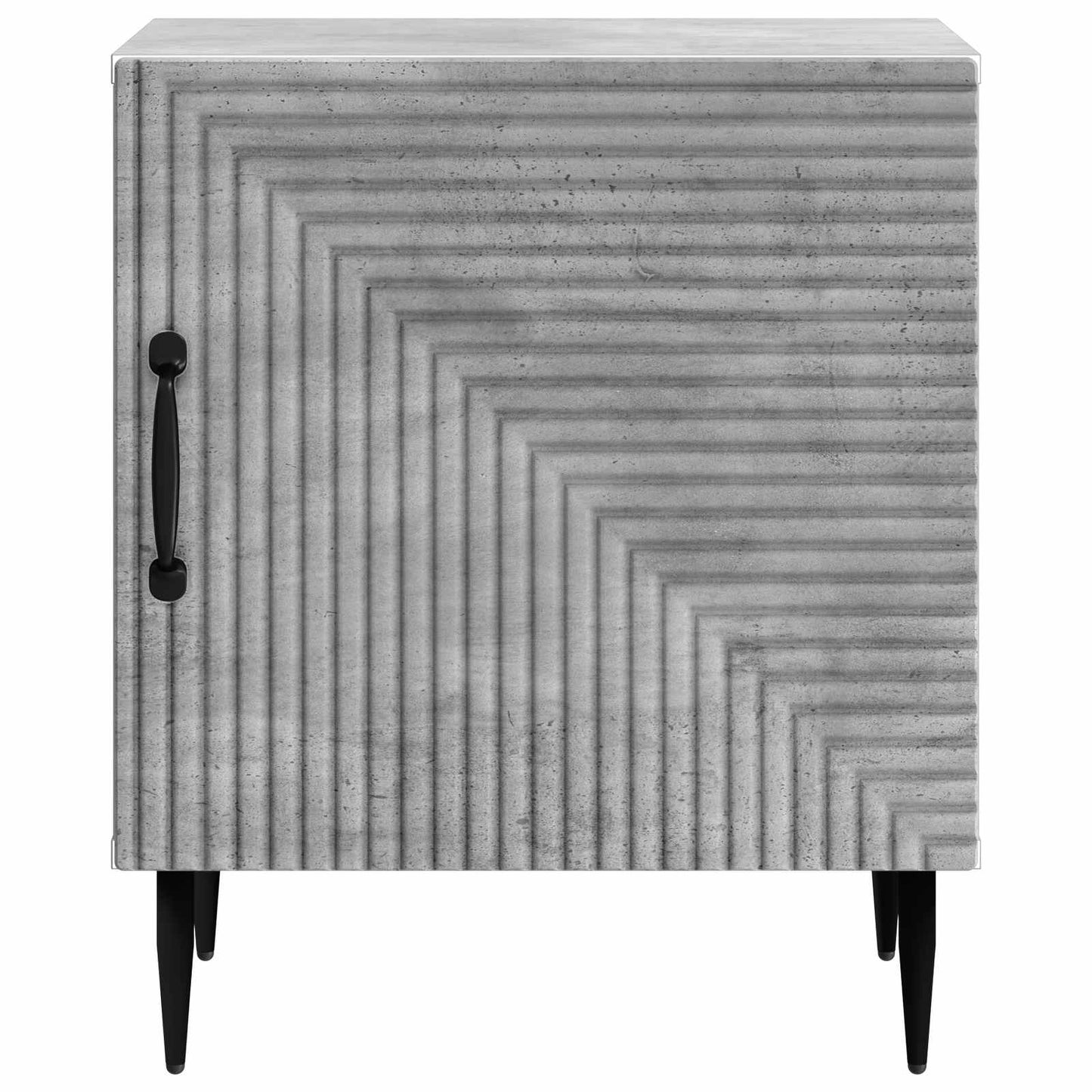 Nattbordskap 2 pcs Betonggrå 43 x 34,5 x 50 cm Konstruert tre