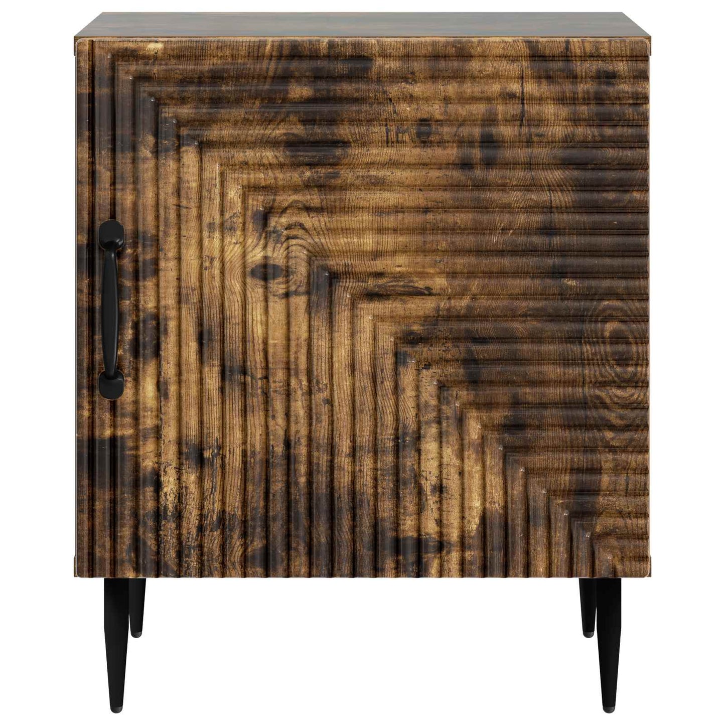 Nattbordskap 2 pcs Røkt Eik 43 x 34,5 x 50 cm Konstruert tre