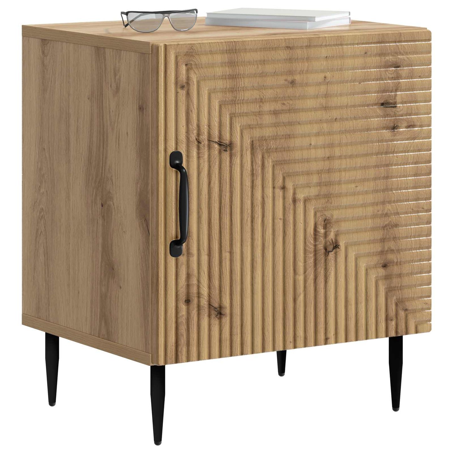 Nattbordskap 2 pcs Artisan eik 43 x 34,5 x 50 cm Konstruert tre