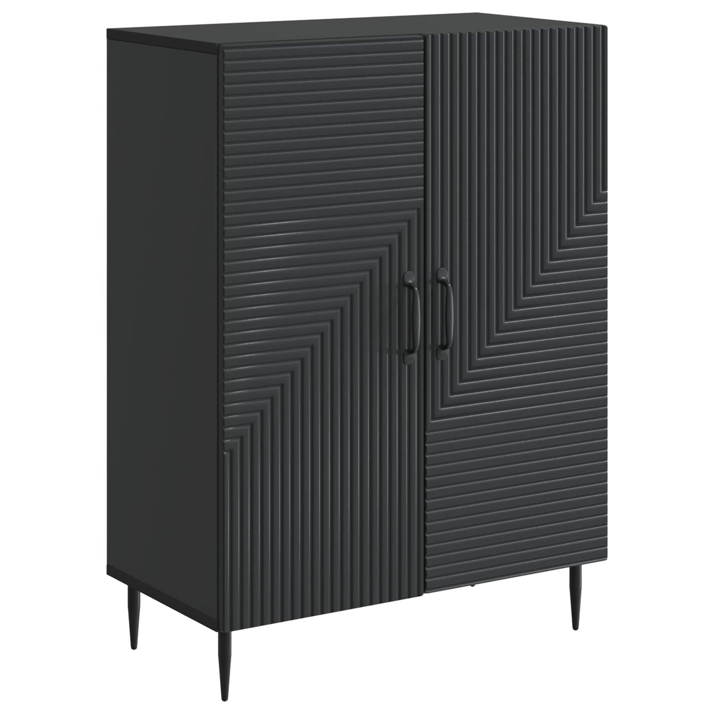 Serviesskap Svart 66 x 34,5 x 89,5 cm Konstruert tre