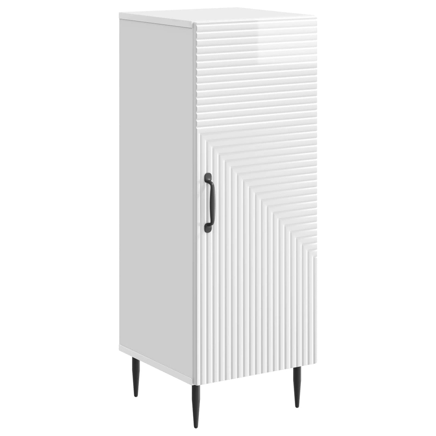 Serviesskap Høgglans hvit 33 x 34,5 x 89,5 cm Konstruert tre
