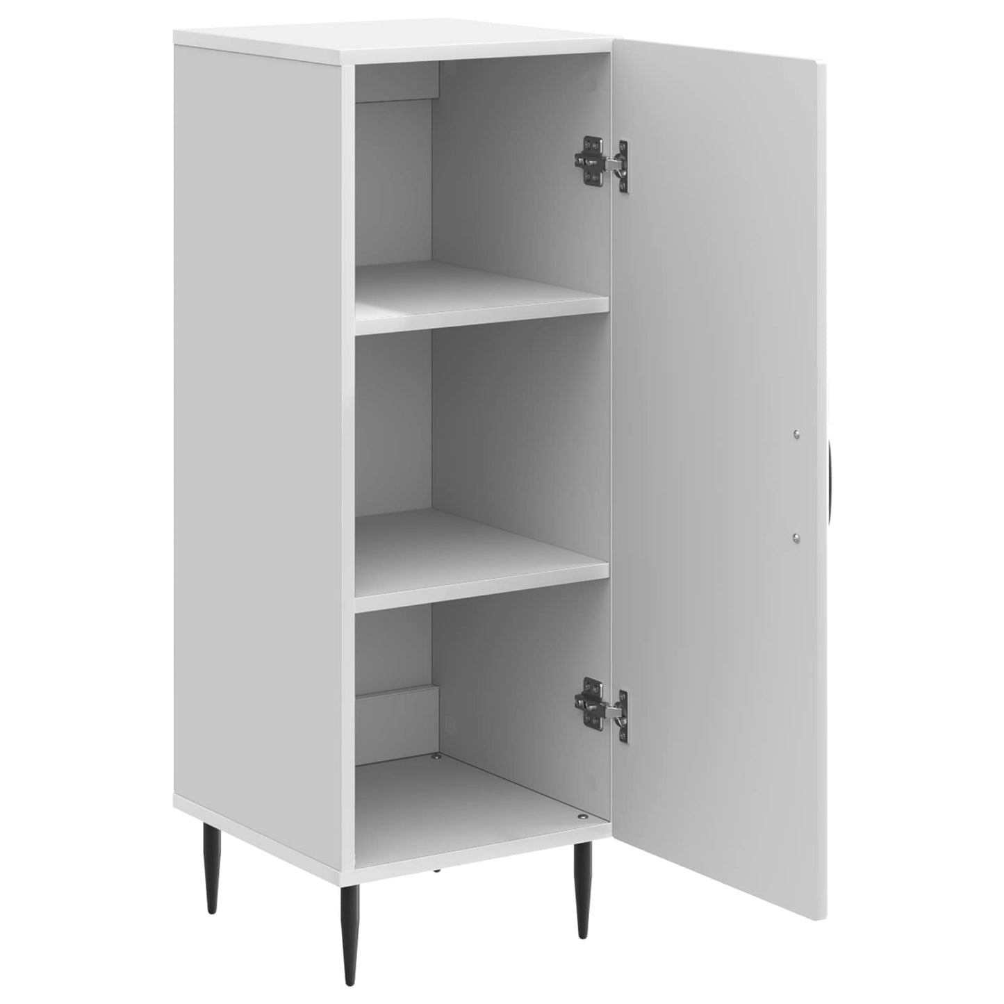 Serviesskap Høgglans hvit 33 x 34,5 x 89,5 cm Konstruert tre