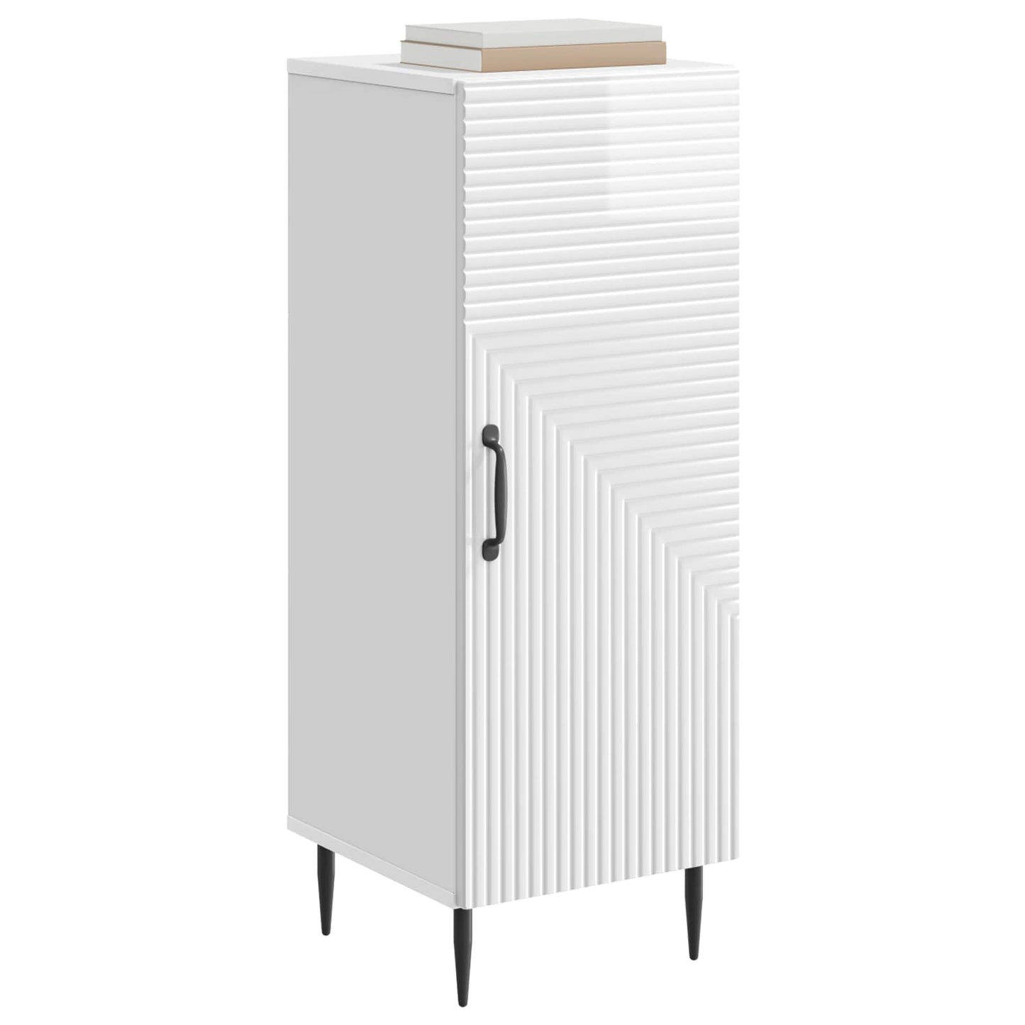 Serviesskap Høgglans hvit 33 x 34,5 x 89,5 cm Konstruert tre