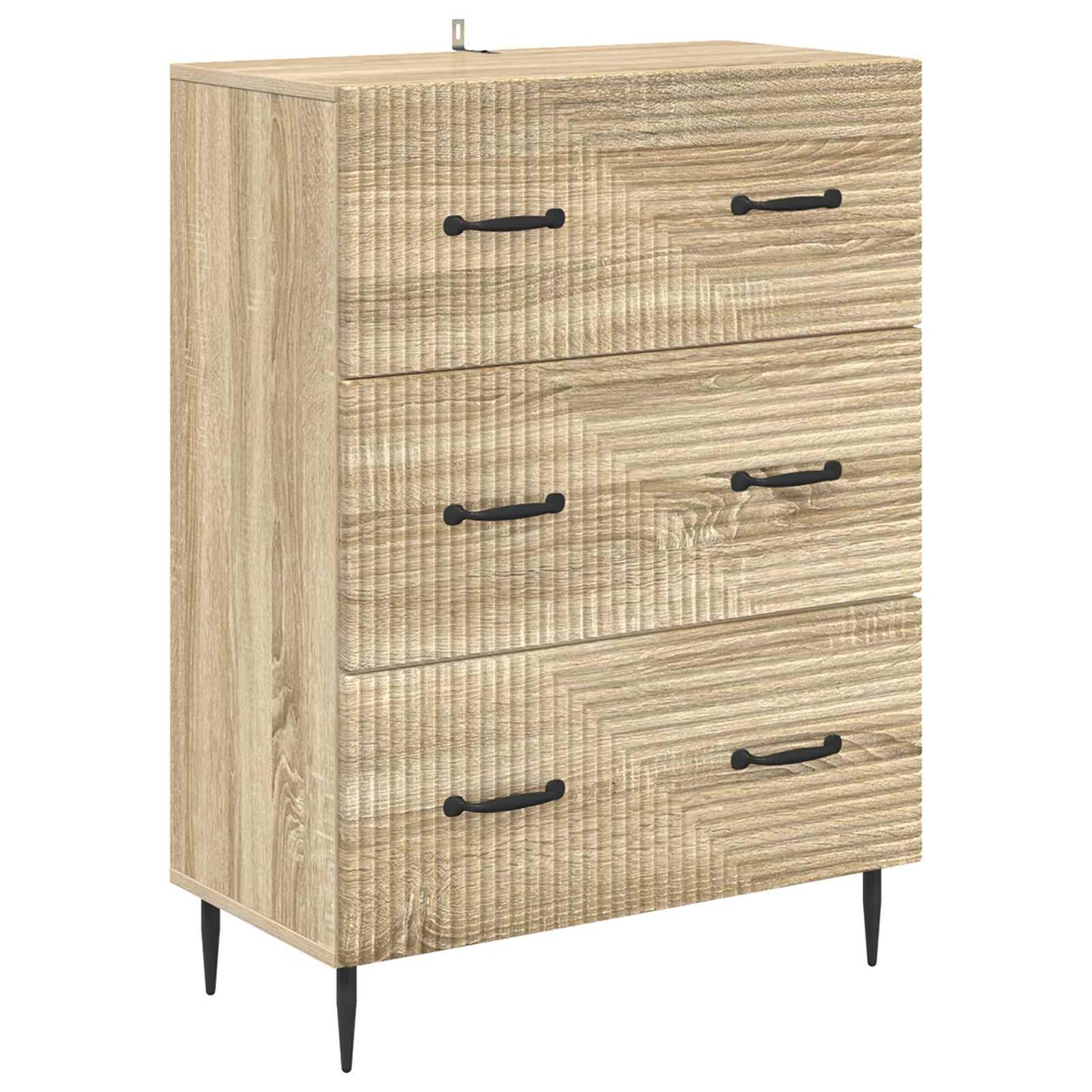 Skuffeskap Sonoma eik 66 x 34,5 x 89,5 cm Konstruert tre