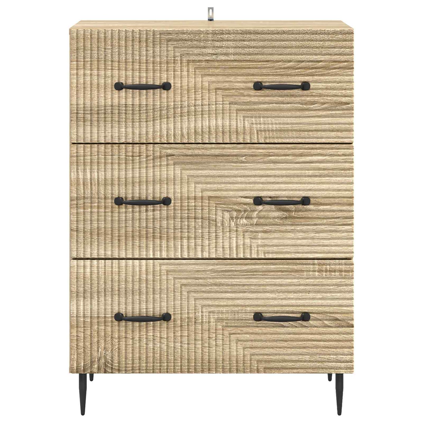 Skuffeskap Sonoma eik 66 x 34,5 x 89,5 cm Konstruert tre