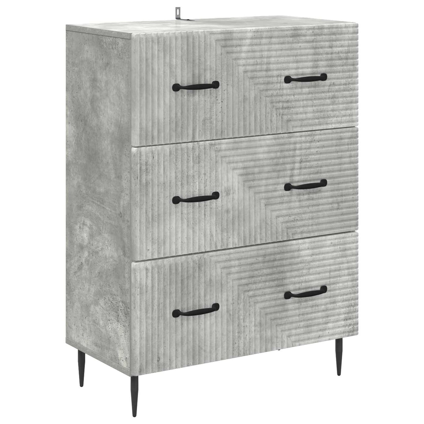 Skuffeskap Betonggrå 66 x 34,5 x 89,5 cm Konstruert tre