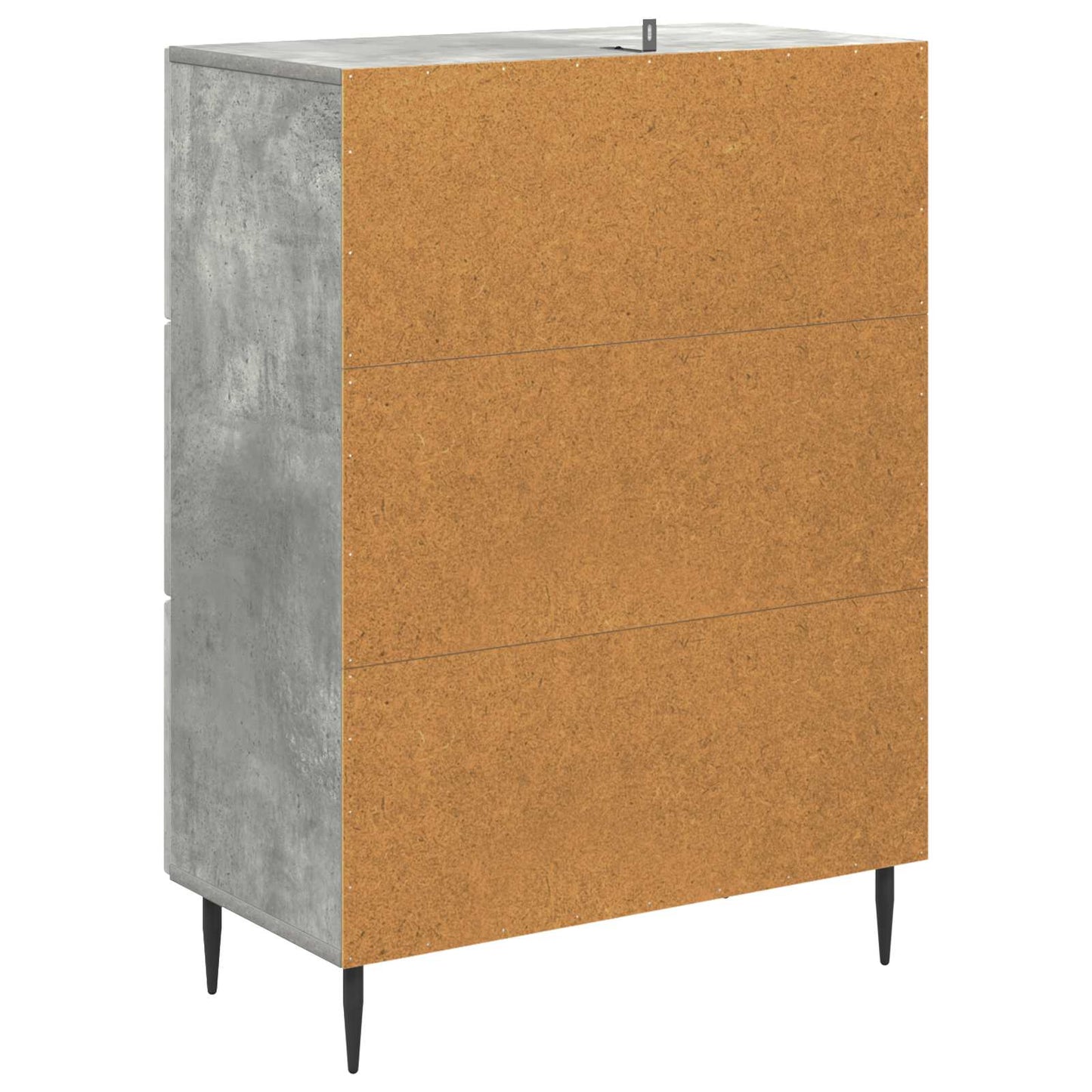 Skuffeskap Betonggrå 66 x 34,5 x 89,5 cm Konstruert tre