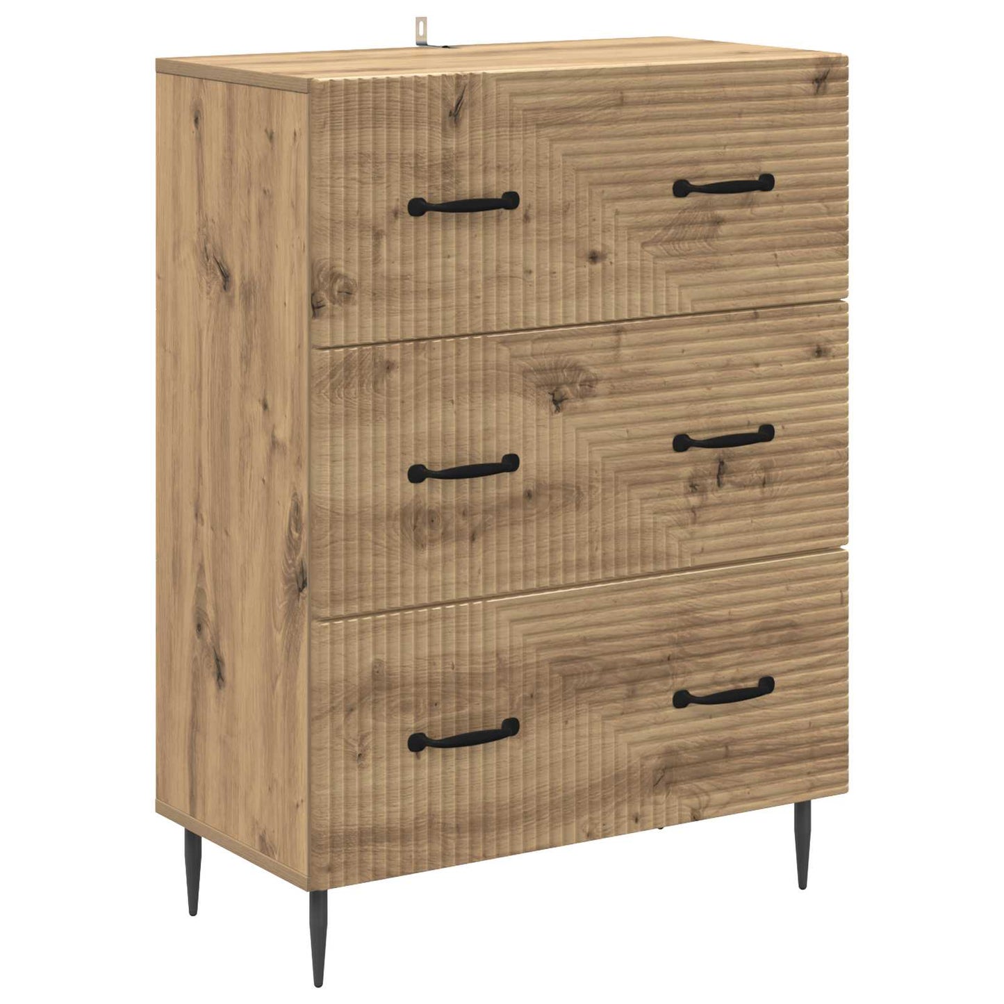 Skuffeskap 66 x 34,5 x 89,5 cm Konstruert tre Artisan eik