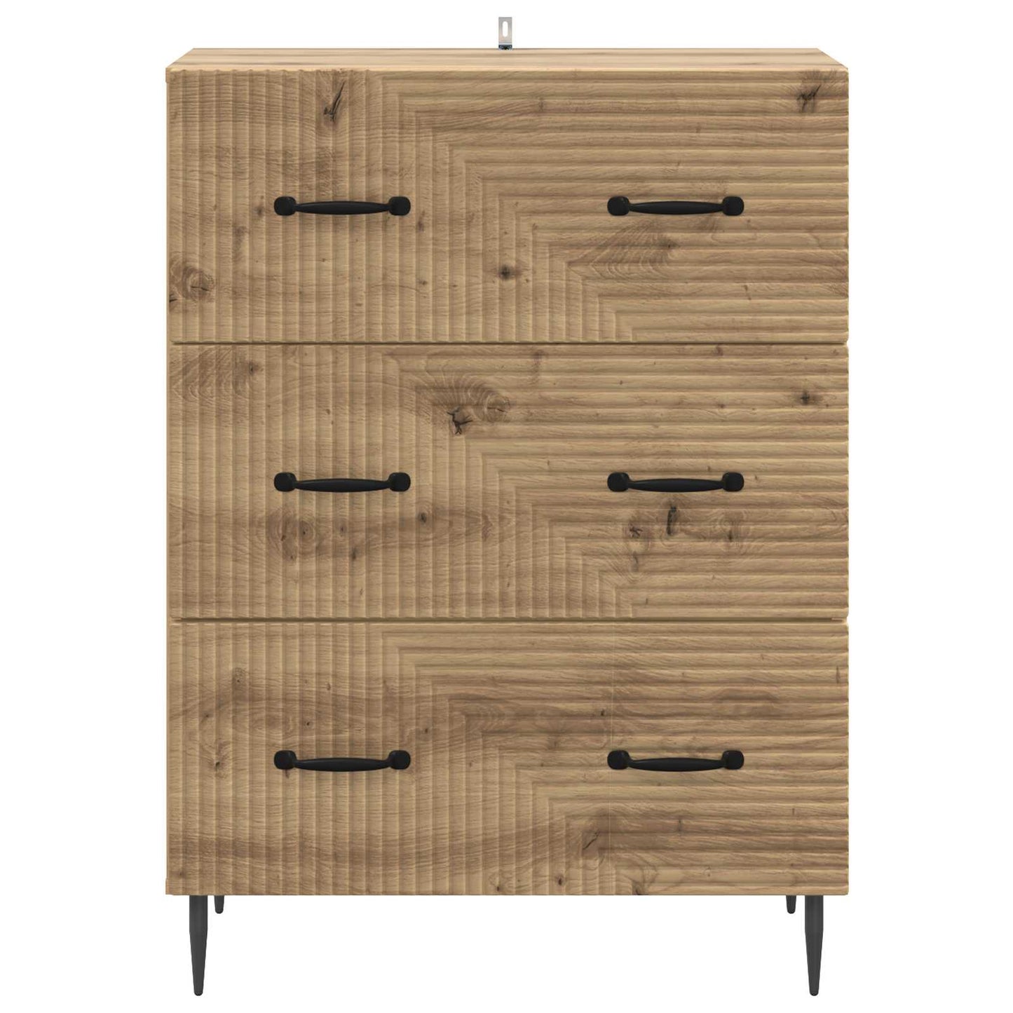Skuffeskap 66 x 34,5 x 89,5 cm Konstruert tre Artisan eik