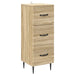 Skuffeskap Sonoma eik 33 x 34,5 x 89,5 cm Konstruert tre