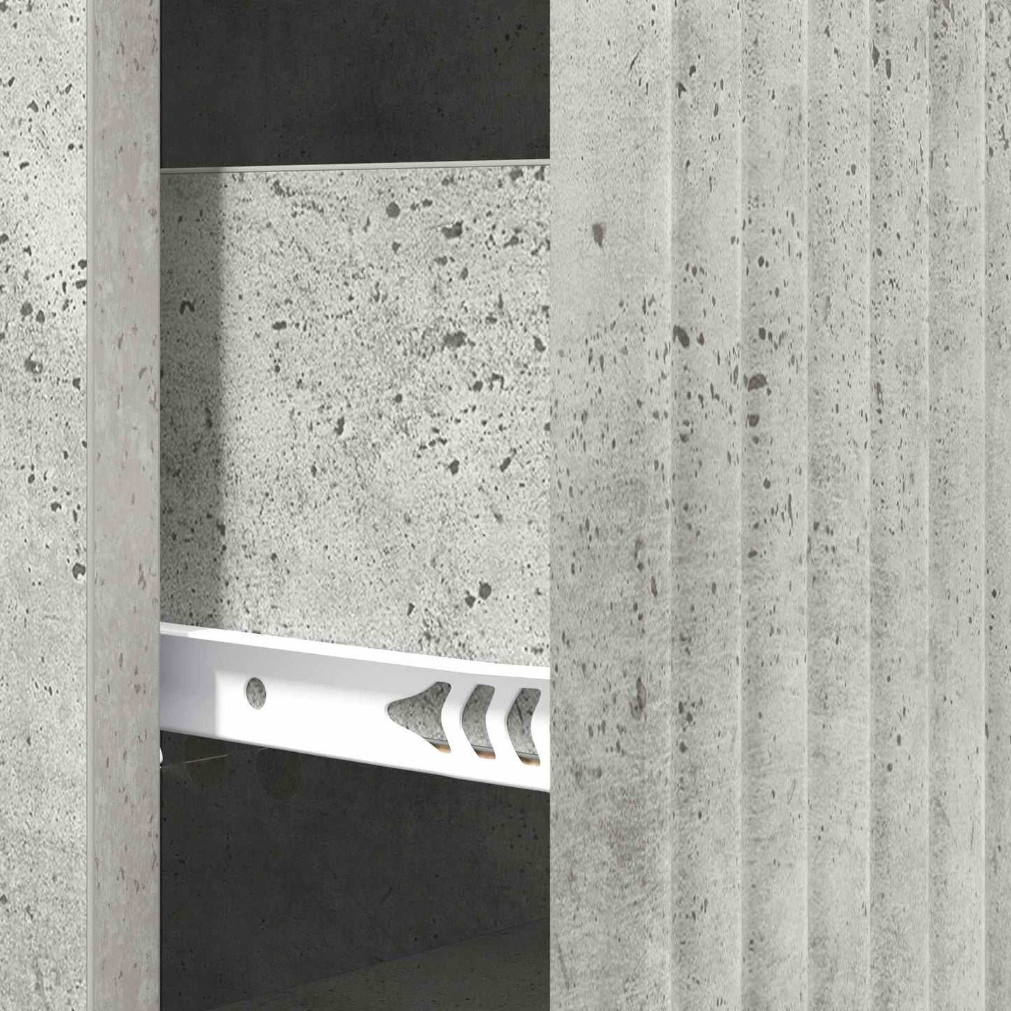 Skuffeskap Betonggrå 33 x 34,5 x 89,5 cm Konstruert tre