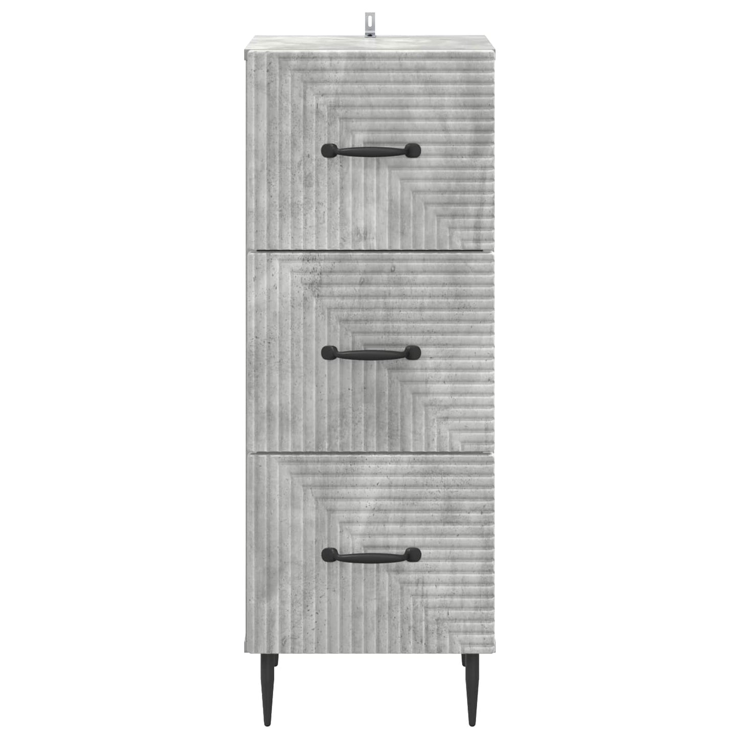 Skuffeskap Betonggrå 33 x 34,5 x 89,5 cm Konstruert tre