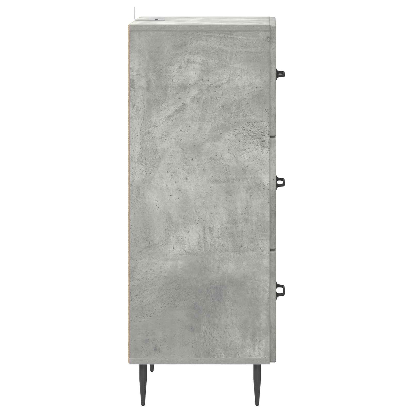 Skuffeskap Betonggrå 33 x 34,5 x 89,5 cm Konstruert tre
