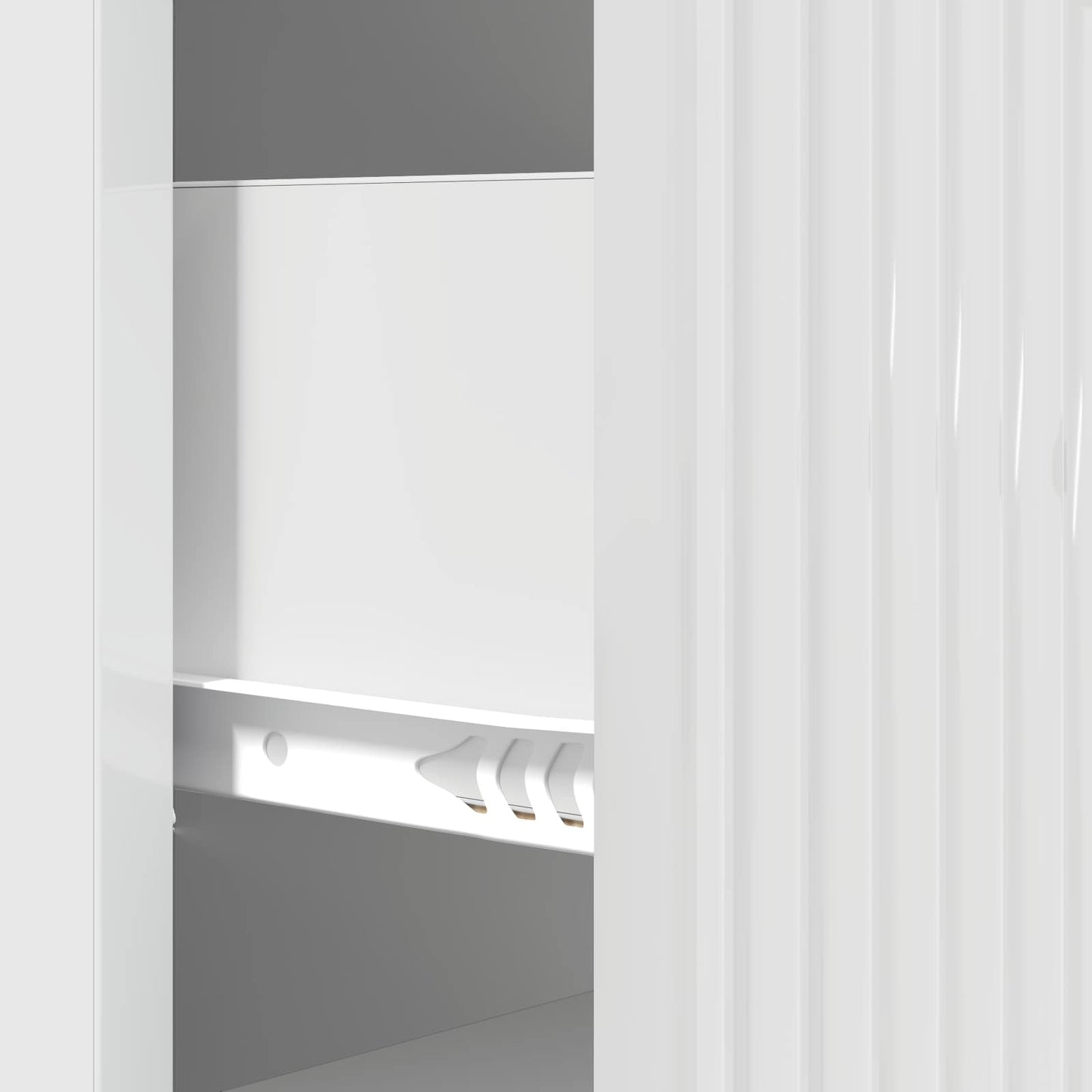 Skuffeskap Høgglans hvit 33 x 34,5 x 89,5 cm Konstruert tre