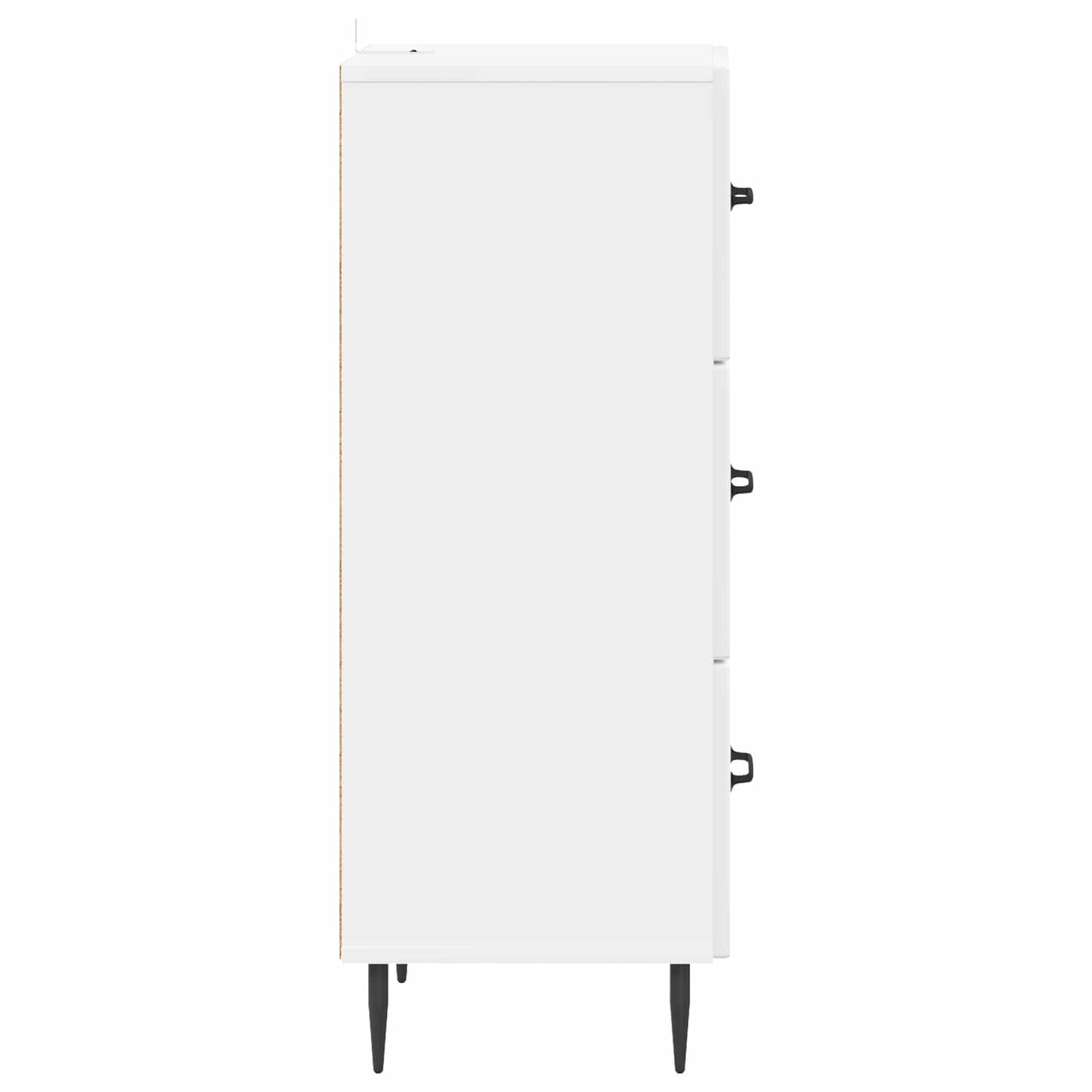 Skuffeskap Høgglans hvit 33 x 34,5 x 89,5 cm Konstruert tre