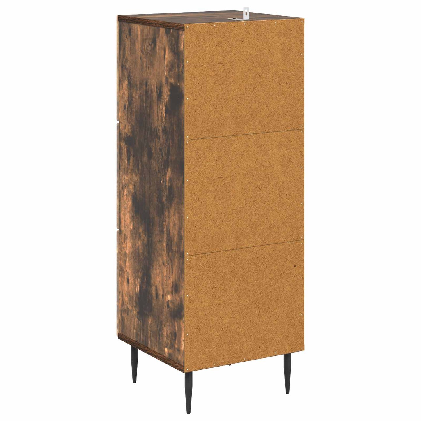 Skuffeskap Røkt Eik 33 x 34,5 x 89,5 cm Konstruert tre