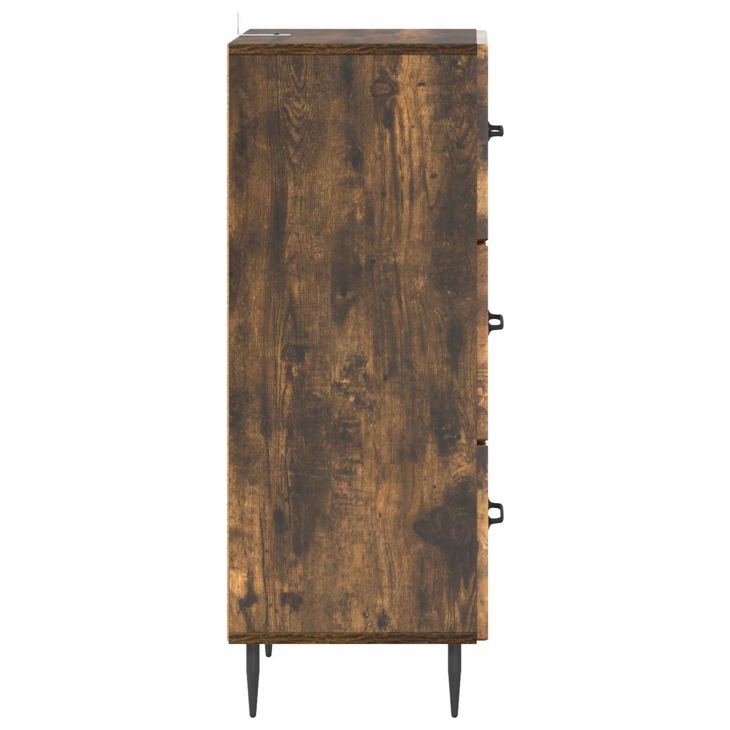 Skuffeskap Røkt Eik 33 x 34,5 x 89,5 cm Konstruert tre