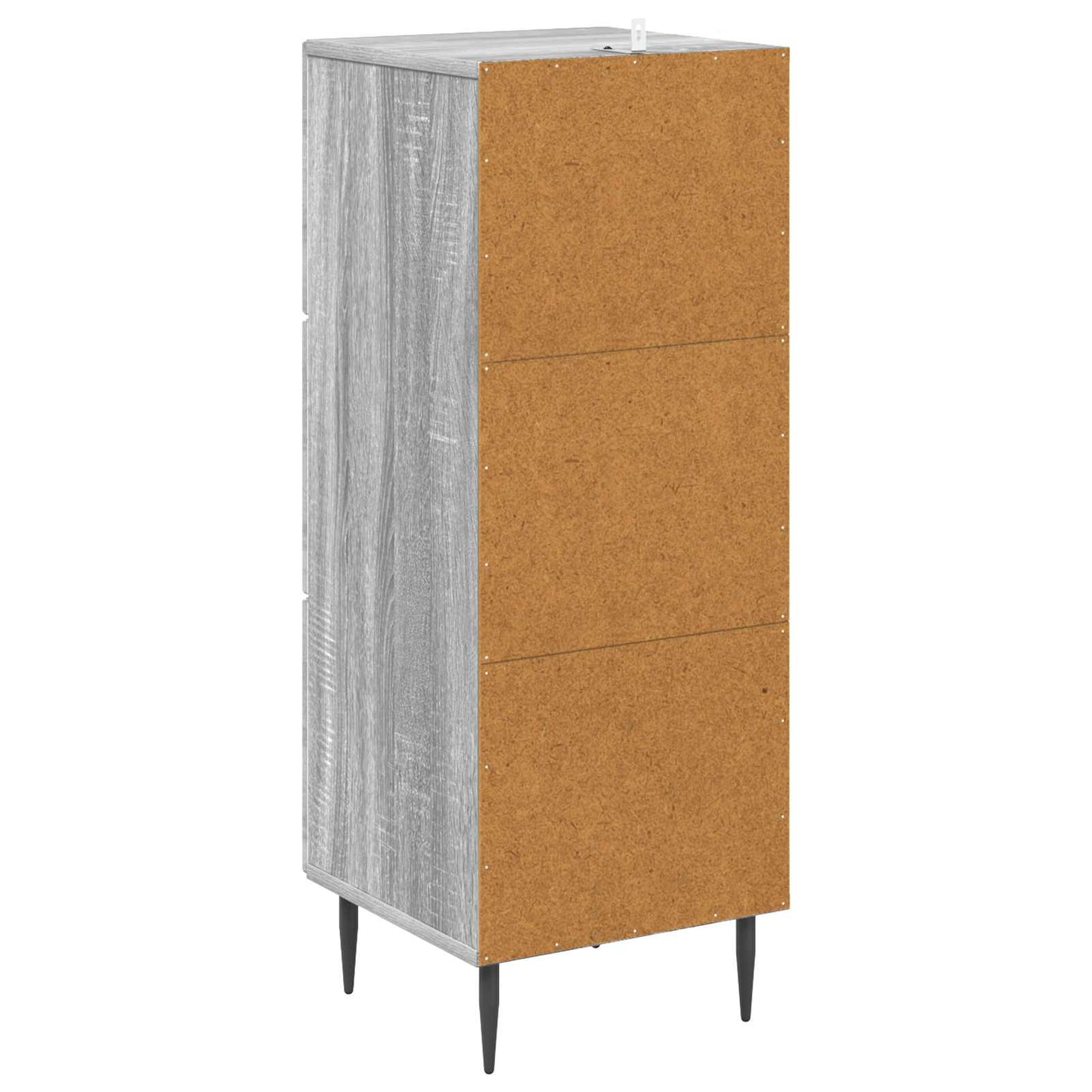 Skuffeskap Grå sonoma 33 x 34,5 x 89,5 cm Konstruert tre