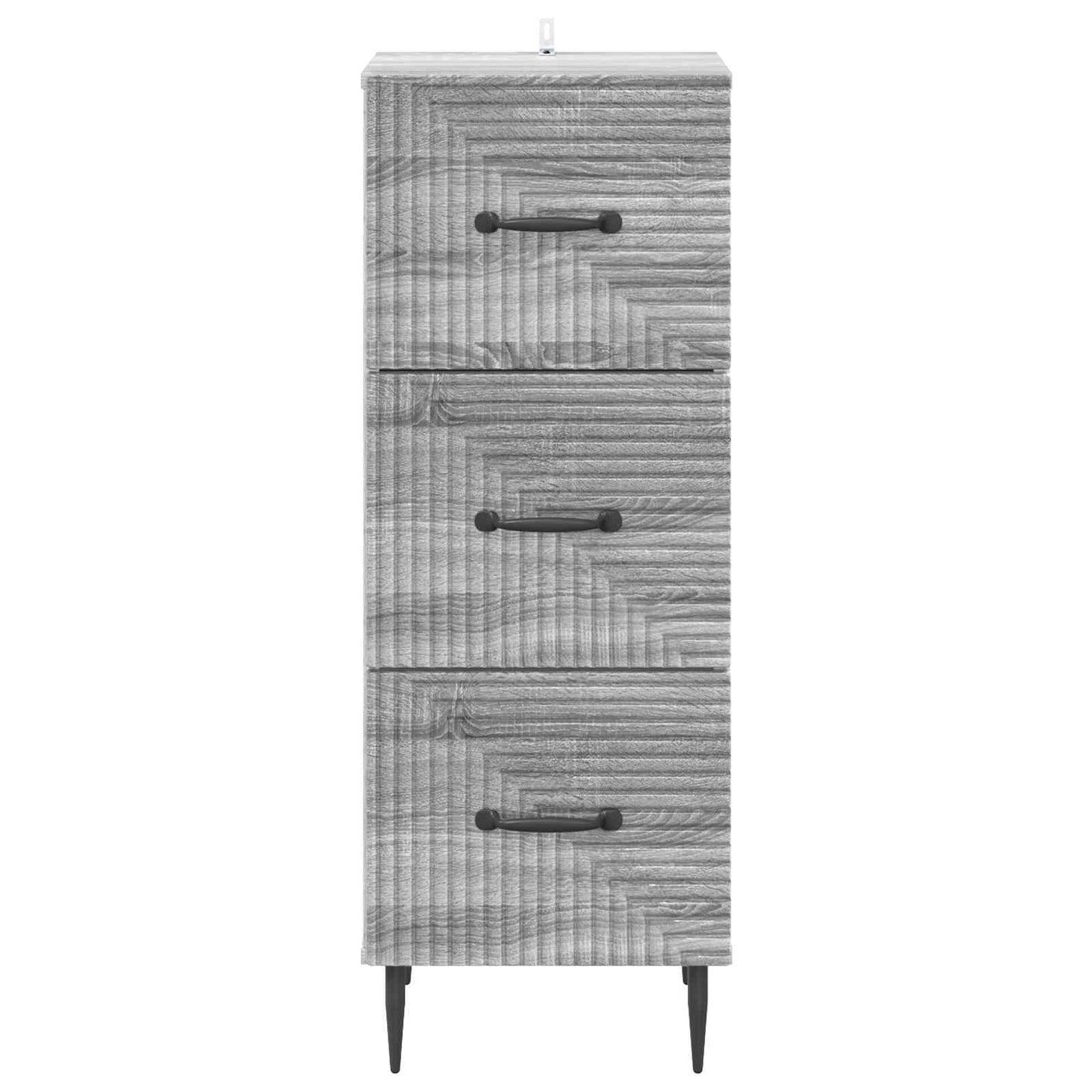 Skuffeskap Grå sonoma 33 x 34,5 x 89,5 cm Konstruert tre