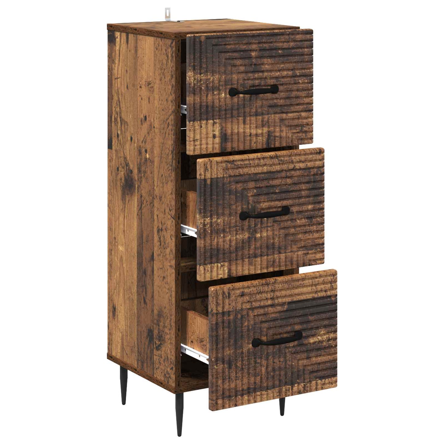 Skuffeskap Gammelt tre 33 x 34,5 x 89,5 cm Konstruert tre