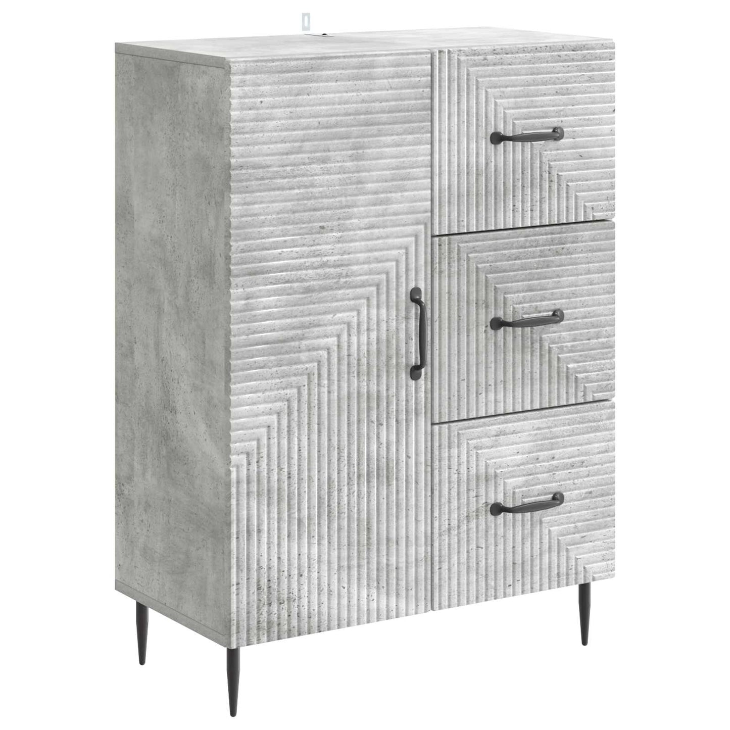 Serviesskap Betonggrå 66 x 34,5 x 89,5 cm Konstruert tre