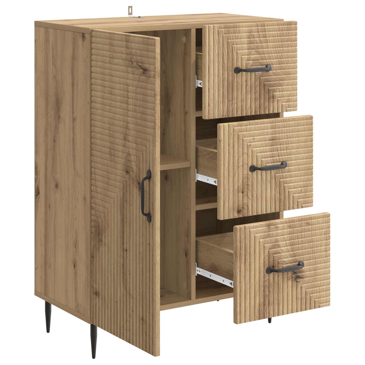 Serviesskap Artisan eik 66 x 34,5 x 89,5 cm Konstruert tre