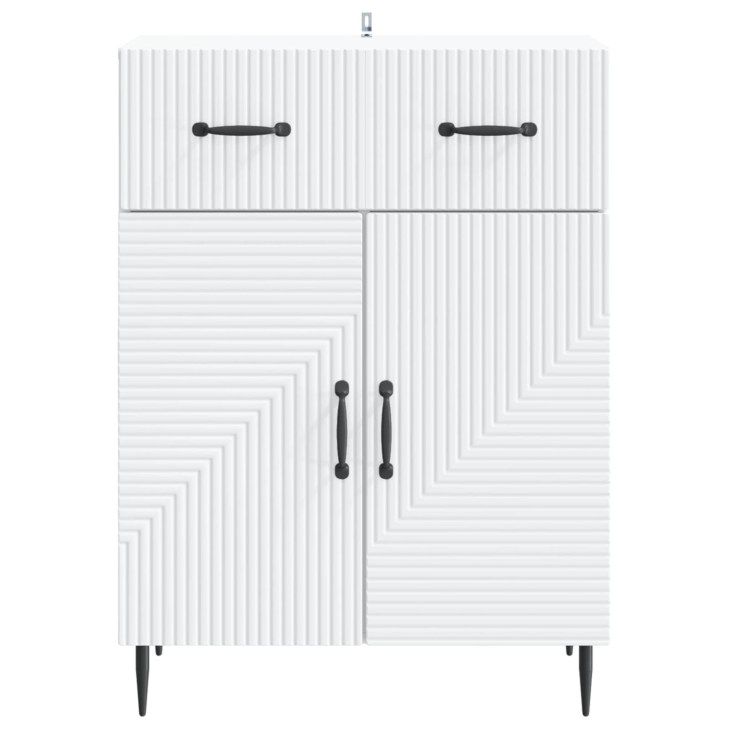 Serviesskap med skuff Hvit 66 x 34,5 x 89,5 cm Konstruert tre