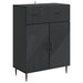 Serviesskap med skuff Svart 66 x 34,5 x 89,5 cm Konstruert tre