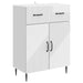 Serviesskap Høgglans hvit 66 x 34,5 x 89,5 cm Konstruert tre