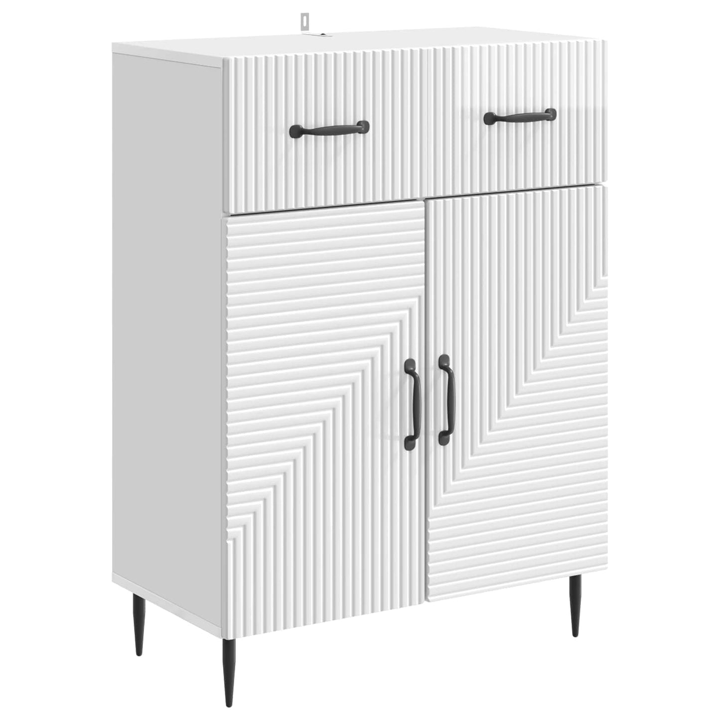 Serviesskap Høgglans hvit 66 x 34,5 x 89,5 cm Konstruert tre